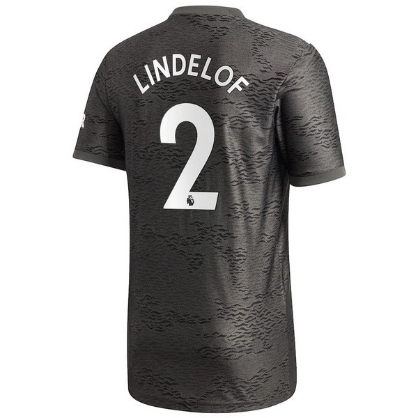 Maglia Manchester United NO.2 Lindelof Away 20/21 Nero